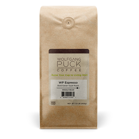 WOLFGANG PUCK COFFEE Whole Bean Coffee, WP Espresso, 1 Lb Bags, PK12 PK 012030